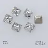 Arte de uñas circonita mini diamante corte rosa base chapada Super Flash cuadrado plano gota de agua ojo de caballo forma de corazón diamante accesorios para uñas