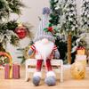 Decoraciones navideñas Zicheng estilo nórdico Rudolf muñeco sin rostro decoración bola de pelo navideña muñeco tejido para ancianos