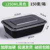 Fiambrera rectangular desechable de 1000 ml, caja para llevar de 750 ml, caja de plástico para snacks, fiambrera con tapa