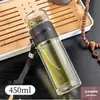 Taza de Separación de Té, Taza de Vidrio de Borosilicato Aislada de Doble Pared, Elegante Taza Portátil para Preparar Té y Agua Caliente para Mujeres