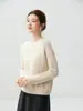 Estilo Otoño e Invierno Suéter Perezoso de Cachemira para Mujer, Cuello Redondo Tejido de Punto Trenzado Holgado Suave Moderno Versátil Capa Base