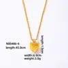 Collar de Zirconia con Corazón Multicolor Estilo Ins, Diseño Versátil de Nicho, Cadena para Clavícula Chapada en Oro, Joyería de Exportación