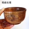 Tigela de Madeira de Jujuba Selvagem Tigela de Sopa de Alto Valor Tigela para Macarrão Tigela para Arroz Tigela para Leite Tigela Grande Tigela para Iogurte Conjunto de Louças Domésticas Estilo Japonês