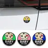 Hay un Bebé en el Coche Pegatina para Coche Bebé en Coche Pegatina de Aluminio Advertencia de Mujer Embarazada Bebé Logo Metálico para Coche Pegatina Decorativa para Coche