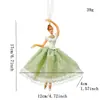 Enfeites de artesanato de Natal transfronteiriços, enfeites de menina bailarina em rede, decorações de anjo para pendurar na árvore de Natal, novos produtos