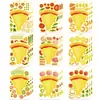 ET046 Pegatinas Infantiles de Pizza Comercio Exterior Pegatinas DIY Marco de Fotos Decorativo Pegatinas de Rompecabezas Pegatinas de Pizza de Dibujos Animados