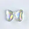 Electrochapado Acrílico Transparente UV Corbata de Moño Gruesa Cadena para Teléfono Móvil DIY Accesorios para el Cabello Agujero Recto Cuentas Sueltas Accesorios de Joyería Material Cuentas