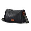 Bolso de Hombro para Hombre de Cuero Curtido Vegetal, Bolso Cruzado de Piel Genuina, Bolso Mensajero, Bolso Casual Versátil para Hombre