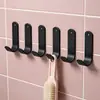 Gancho adhesivo de pared en forma de J sin perforación, gancho para ropa de baño sin rastro y sin perforación, gancho para abrigos doméstico para colgar en la puerta