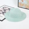 Nuevo sombrero de paja femenino personalizado de verano sombrero embrión sombrero vacaciones junto al mar playa sombrero de paja sombrilla protector solar fábrica venta al por mayor