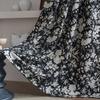 Cortinas Yimanqiyun se Convierten en Jacquard Floral Chenille Caqui Cortinas Semioscuras Caladas Engrosadas Cocina Sala de Estar