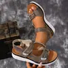 2026 Verano Nuevo Comercio Exterior Tallas Grandes Sandalias Casuales Cómodas de Velcro Moda Ropa Exterior Talla Única