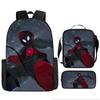 Mochila escolar periférica de Spider-Man para niños y estudiantes de entrega rápida transfronteriza, mochila de hombro, juego de tres piezas