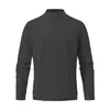 Otoño e Invierno 300g Terciopelo Alemán Real Cuello Semi Alto Camiseta Interior Acrílico Auto-Calentable Cuello Alto Sudadera Camiseta de Manga Larga para Hombre Hombre