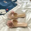 Sandalias de Cuña con Punta Abierta de Nuevo Estilo Coreano con Decoración Floral para Mujer, Primavera/Verano 2026, Comercio Transfronterizo