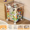 Caixa Organizadora de Brinquedos com Rodas, Caixa Organizadora para Sala de Estar e Quarto, Caixa de Armazenamento de Grande Capacidade para Lanches e Itens Diversos de Guarda-Roupa
