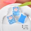 Nuevo oso luminoso, suave, dulce, comida y juego, hecho a mano, crema de pegamento, funda para teléfono, pegatina para refrigerador, diadema, horquilla para coche