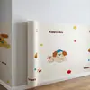 Papel de Parede Autoadesivo Estilo Cartoon Infantil e Puro Adesivos de Parede à Prova d'Água Papel de Parede para Casa Decoração de Parede de Fundo para Quarto Sala de Estar Adesivos