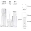 Botella Transparente Redonda Corta de 2.5ml con Aplicador Grande Personalizada para Brillo de Labios, Aceite para Labios, Glaseado de Labios, Tubo de Brillo de Labios, Botella de Brillo de Labios