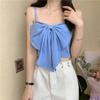 Camisola de Verano para Mujer con Artesanía Pesada, Ropa Interior Estilo Ins, Sensación de Alta Gama como de Hada, Diseño de Lazo, Top Tubo Exterior de Nicho