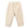 Calça Casual de Outono e Inverno para Meninas, Calça Longa Grossa Quente Estilosa Tendência Coreana de Veludo Cotelê com Forro de Lã