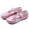 Nuevos Zapatos Individuales Bordados con Flores de Estilo Étnico de Primavera y Otoño 2023 Zapatos de Tela del Viejo Pekín para Mujer Zapatos Bordados Suela Suave Transpirables Zapatos Individuales