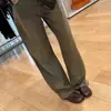 Versão em couro bovino~Botas de dedo dividido de nicho coreano, botas de salto escondido curtas, zíper traseiro, sola plana, botas Martin, botas femininas emagrecedoras