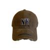 Gorra de Béisbol Retro de Ala Americana con Agujero para Letra, Estilo Coreano Combinable Casual, Muestra el Rostro, Pequeña, Suave, de Copa Curvada