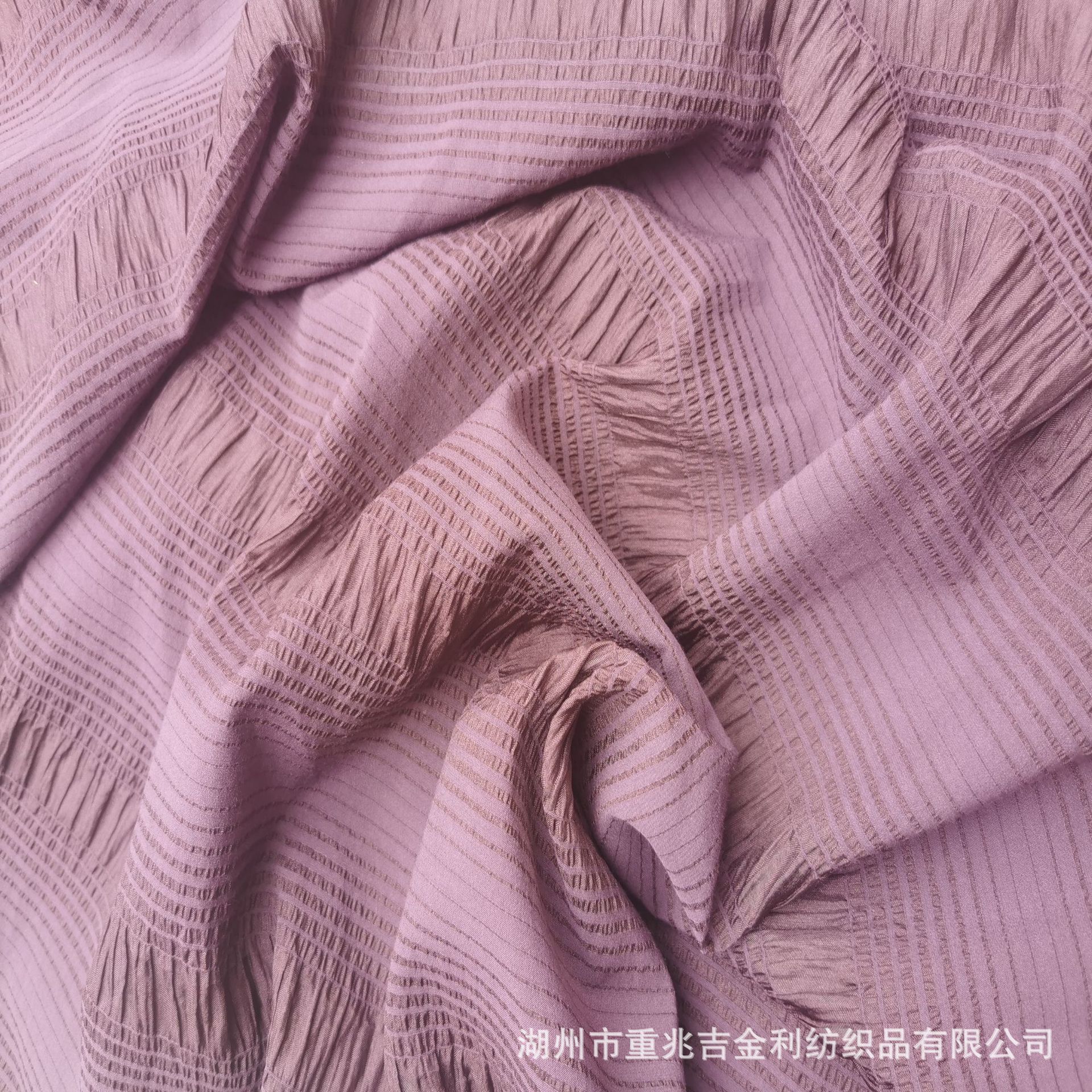 丝棉弹力横条绸