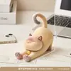 Porta teléfono de gato siamés flocado, adornos pequeños, artefacto para estabilidad emocional, escritorio, oficina, adornos decorativos de resina