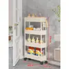 Prateleira de Armazenamento Montada na Porta, Armário de Armazenamento Ultrafino, Carrinho Pequeno, Prateleira em Camadas, Organizador de Espaços Vazios, Prateleira de Armazenamento para Detergente de Lavanderia no Banheiro