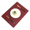 Mantel Individual Creativo de Cuero Tejido de Doble Cara Estilo Escandinavo, Alfombrilla Aislante para Mesa de Comedor, Hotel de Alta Gama, Hogar, Alfombrilla de Mesa Antiescaldante
