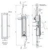 Suministrar cerradura para puerta de gabinete MS731-3. Cerradura de armario de interruptores. Cerradura para gabinete eléctrico