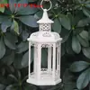 Suporte de Vela Retrô Europeu Lanterna à Prova de Vento Arte em Ferro Oca de Chão Mini Lanterna Estilo Casa Americana Ornamento de Iluminação para Caminho de Pátio