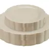 Plato desechable de 7.5 9 10.25 pulgadas color disco de plástico duro plato de encaje plato tipo porcelana europea comercio exterior