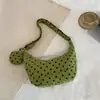 Bolso de hombro de lunares estilo coreano para mujer, nuevo modelo 2026, bolso cruzado casual y relajado para el día a día, bolso de axila de alta apariencia para estudiantes