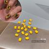 Anís Fondo Plano Diamante Joyería para Uñas Oro Dorado Explosiones Dama Rica Super Brillante Forma Especial Diamante Joyería para Uñas Taladro