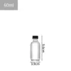 Botella de Vidrio Sellada Boca Pequeña Color Café Boston, Botella para Reactivos Químicos a Prueba de Luz, Botella Marrón para Sub-Embotellado con Tapa, Frasco Sellado