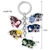 Periférico de animación hecho a mano set de llaveros acrílicos de la espada del fantasma variedad de colgante transparente diy transfronterizo lindo