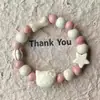 Hellokitty Xiaohongshu Más Vendido Cerámica de Jingdezhen Pulsera Versátil Linda Nicho Diseño de Pulsera Gato
