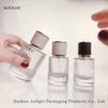 Frasco de perfume atacadista pontual de alta qualidade 50ml sub-engarrafamento de perfume rosca baioneta listra vertical frasco cosmético