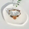 Pulsera de Cerámica Jingdezhen Nueva Pulsera de Cerámica China Joyería Estudiante Estilo Tíbet Cuerda Trenzada a Mano Puesto Regalo para Estudiante