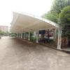 Cochera Fotovoltaica de Nueva Energía Estructura de Película Exterior para Cochera Comunidad Punto de Carga para Coches Eléctricos Marquesina Cobertizo para Estacionamiento de Bicicletas