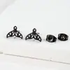 Brincos de Aço Inoxidável Transfronteiriços para Mulheres, Design de Nicho com Árvore da Vida, Notas Musicais, Borboleta, Mãe Segurando Filho, Estrela e Lua Studs