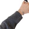 Pulsera de Corazón Estilo Nuevo Coreana y Japonesa para Mujer, Pulsera Trenzada de Anillo Redondo Simple de Moda Retro, Joyería Estilo Hip-Hop