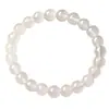 Pulsera de anillo liso de ágata blanco natural grado 7A, pulsera de jade estilo chino, venta al por mayor por transmisión en vivo, dropshipping de una sola pieza, regalo para novia