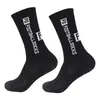 Meias esportivas de futebol masculinas antiderrapantes de cano médio com sola atoalhada, meias absorventes de suor, atacado de fábrica