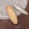 Brocado de Canción Bordado Teñido de Índigo Tela Base Estilo Chino Nuevo Clip de Borde de Perla Nuevo Clip Plano Base para Lazo de Pelo con Cubierta