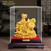 Três Ovelhas Trazendo Riqueza Veludo Ovelha Dourada Estatueta Escritório Presente de Negócios Sala de Estar Entrada Decoração de Armário de Vinho Artesanato