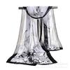 Outono e inverno estilo coreano novo grande borboleta impressão lenço de seda com ar condicionado gaze cachecol taobao presente chiffon longo cachecol atacado